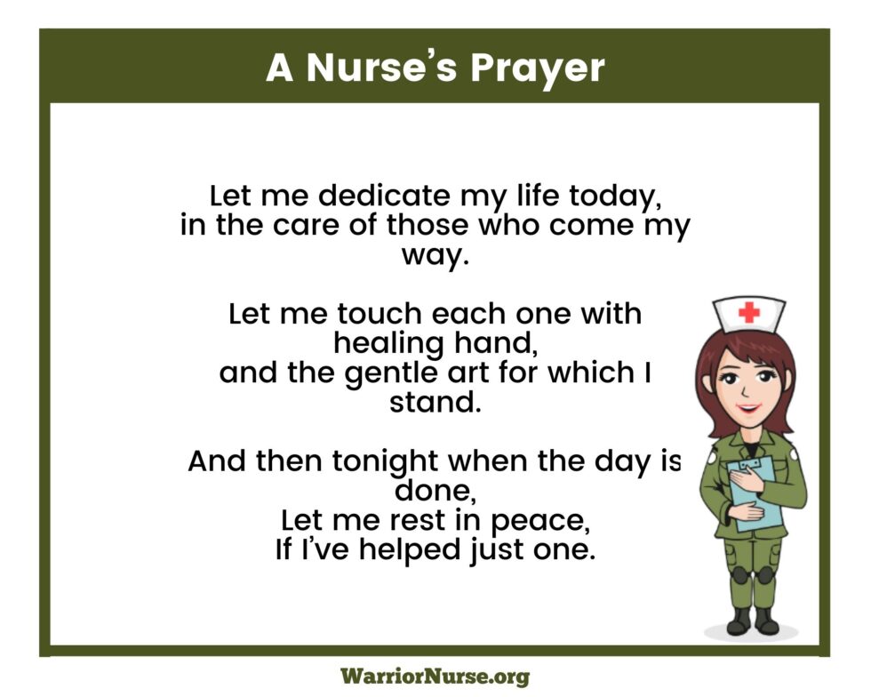 Ten Uplifting Prayers For New Nurses Warrior Nurse